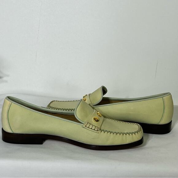 ESCADA Genuine Leather Hand Sewn Moccasin Loafers Size 7.5 - Picture 4 of 11